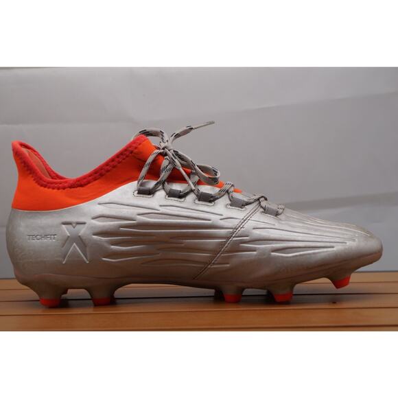 Adidas Mens Rare X 16.1 FG Cleats S81939 Silver Soccer Cleats Shoes Mens 10 - Picture 9 of 11
